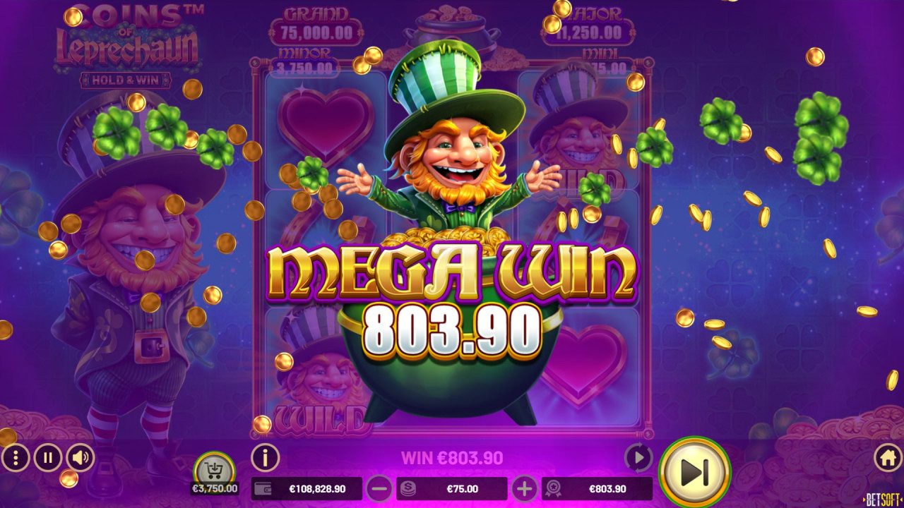 BetSoft Coins of Leprechaun Screenshot