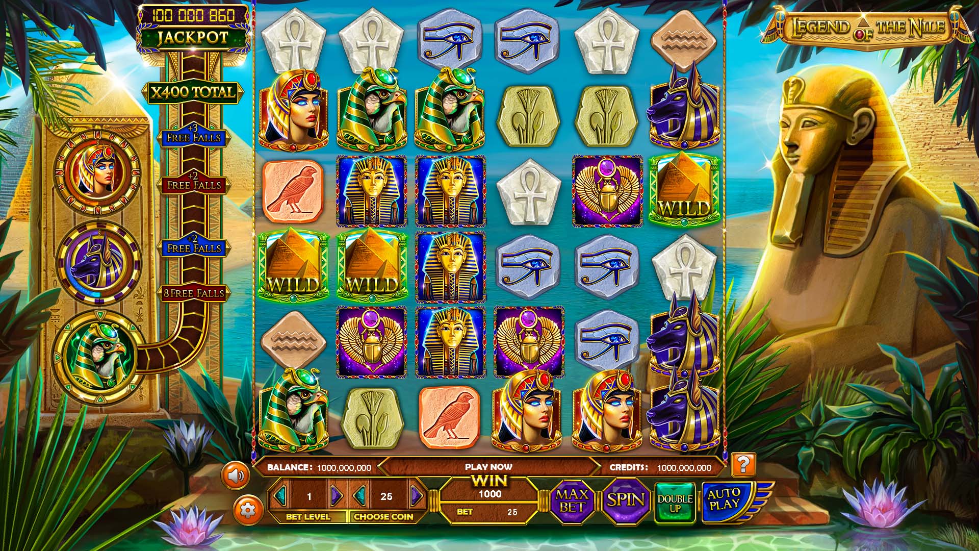 BetSoft Legend of the Nile Screenshot