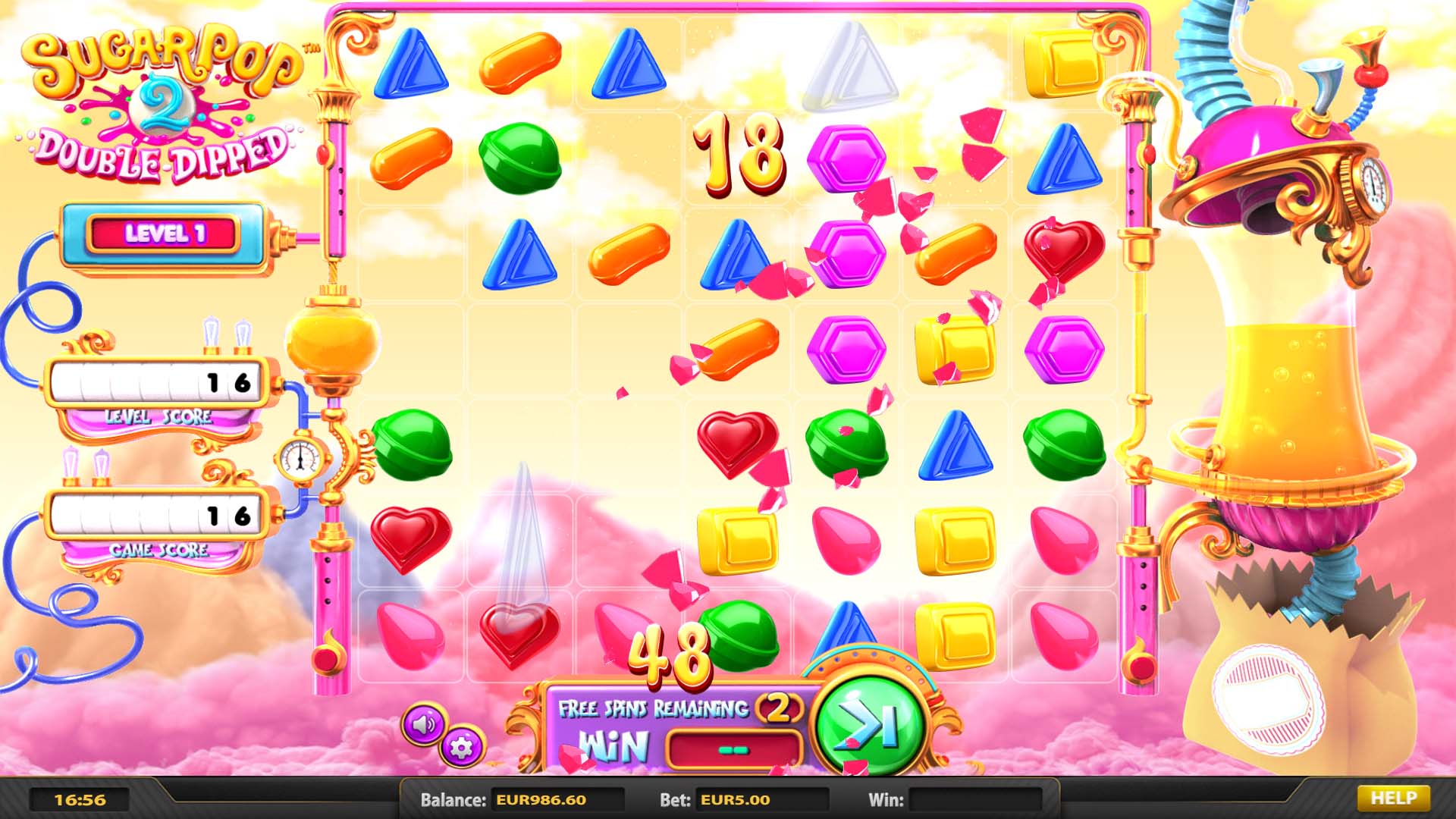 BetSoft Sugar Pop 2 Double Dipped Screenshot