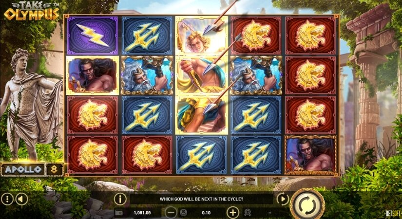 BetSoft Take Olympus Screenshot