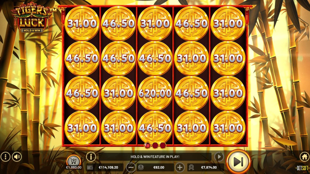 BetSoft Tiger’s Luck Screenshot