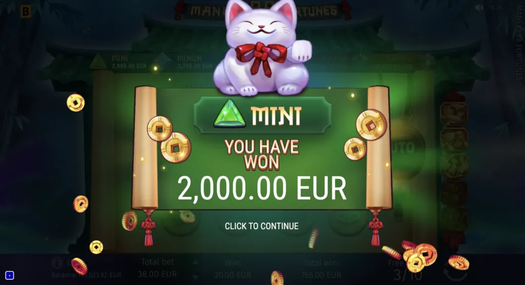 BG Maneki 88 Fortunes Screenshot