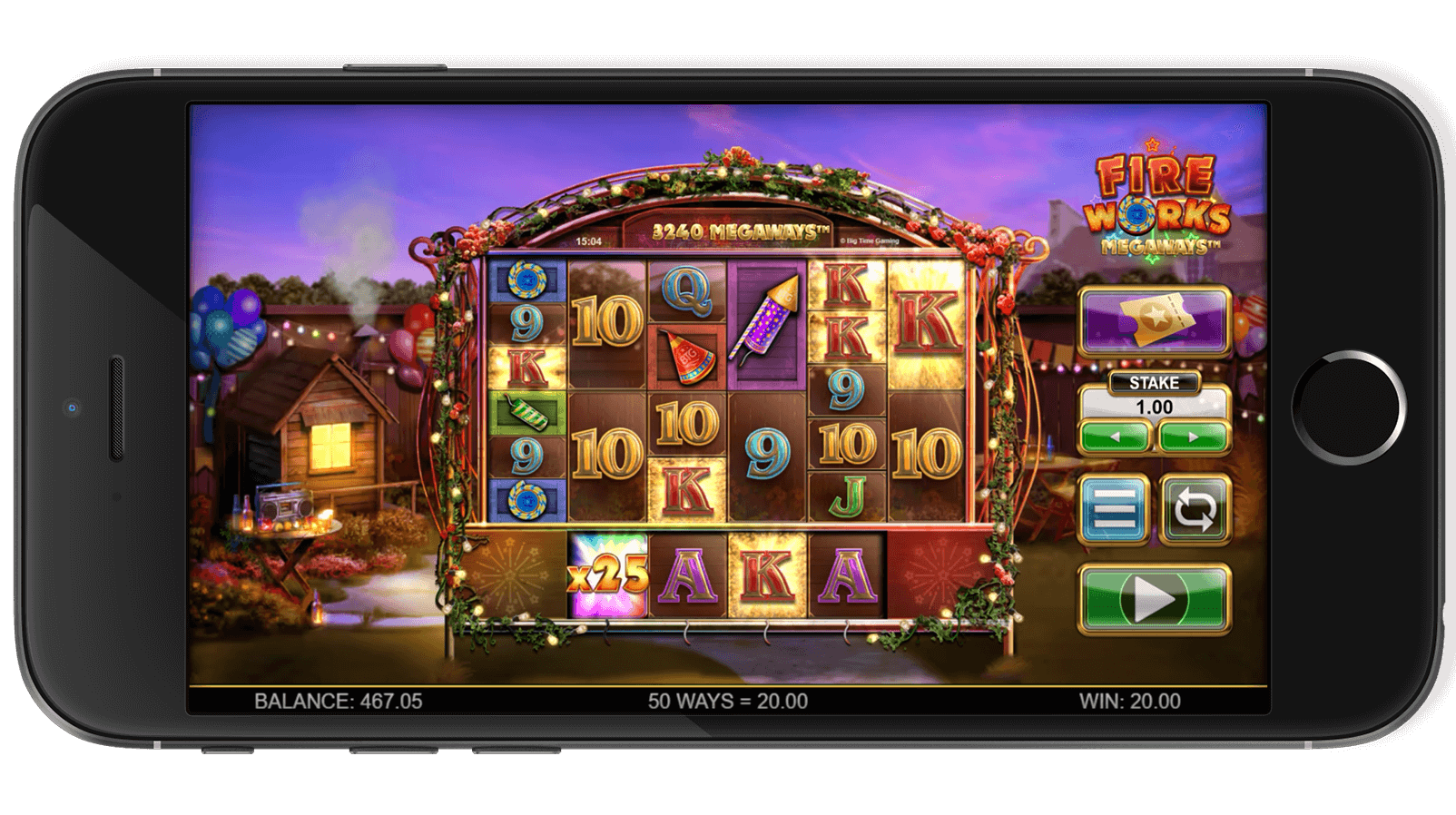 Fireworks Megaways Screenshot