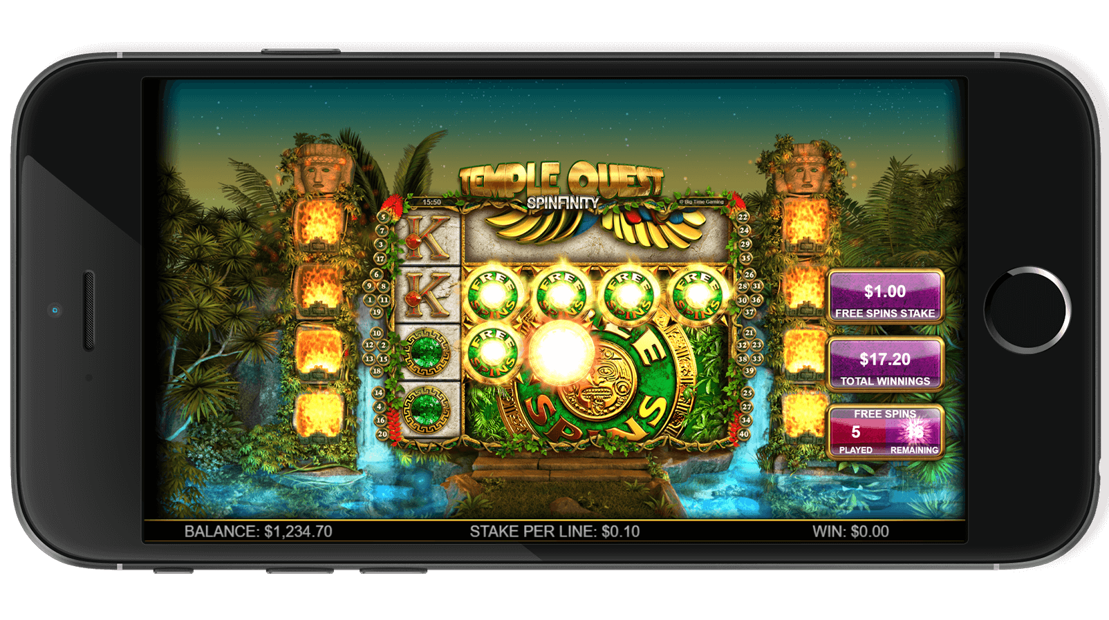 Temple Quest Spinfinity Screenshot