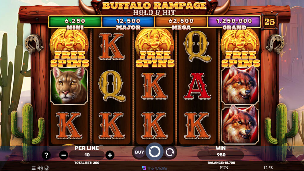 SP Buffalo Rampage Hold & Hit Screenshot