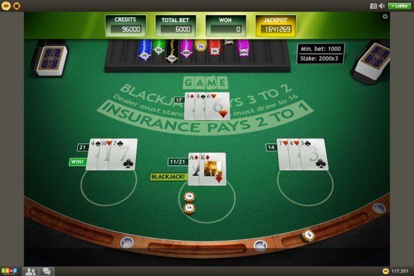 WG No Commission BlackJack 2 Screenshot